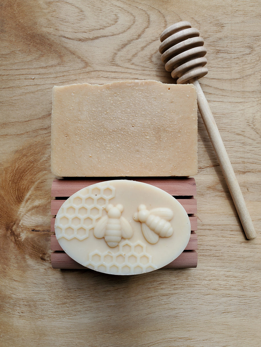 Cold Process Lard Soap: Goat's Milk & Raw Honey