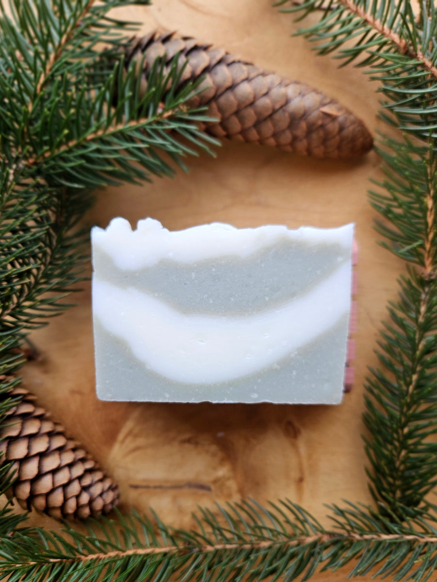 Cold Process Lard Soap: Evergreen