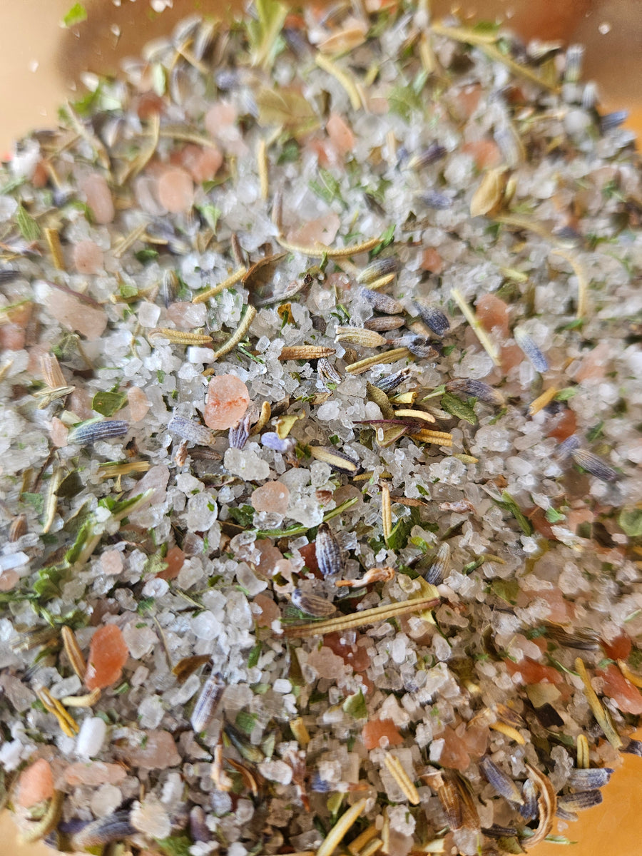 Botanical Mineral Salt Soak for Pain and Stress Relief