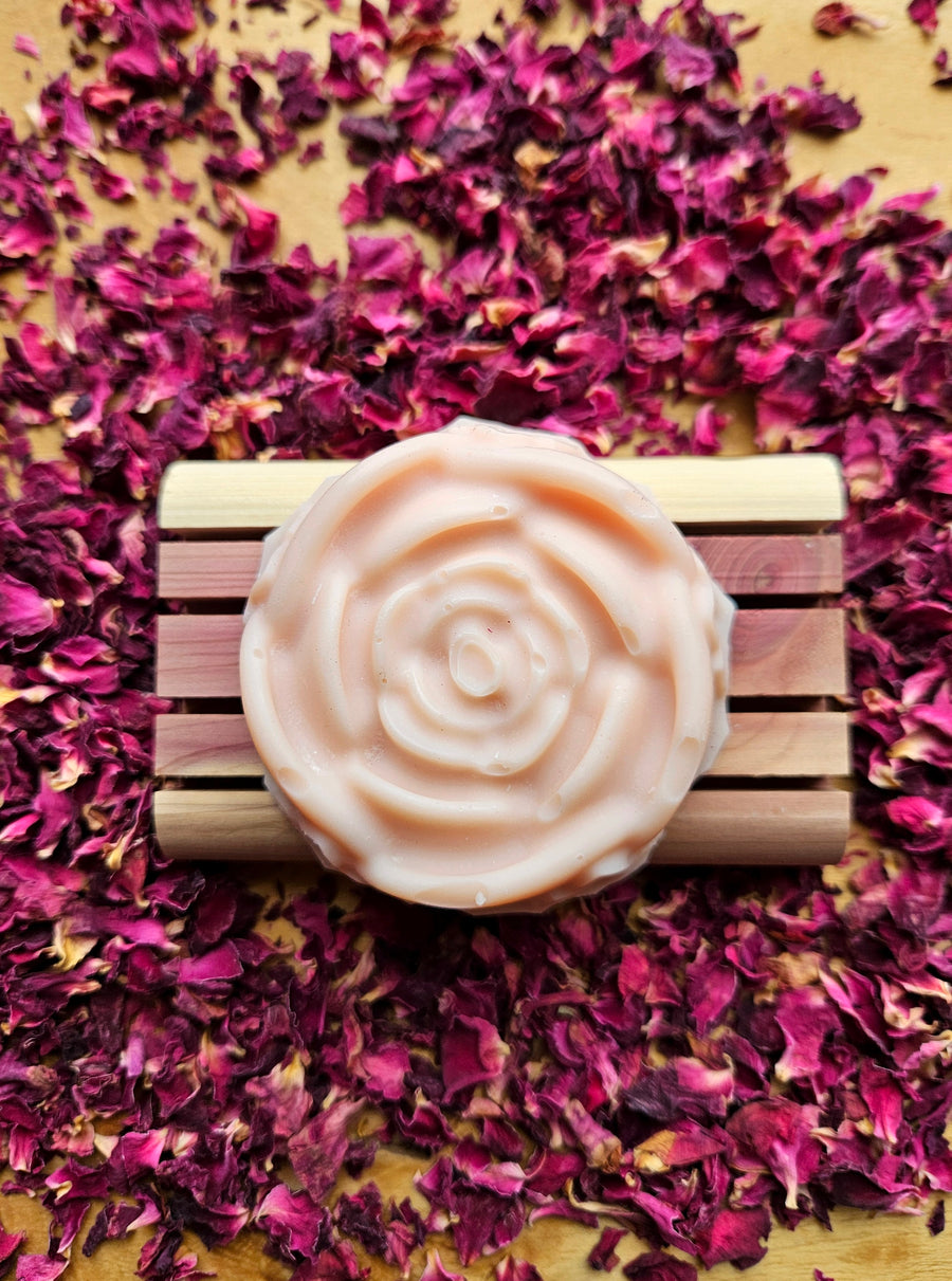 Cold Process Lard Soap: Rose