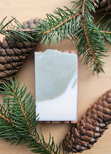 Cold Process Lard Soap: Evergreen