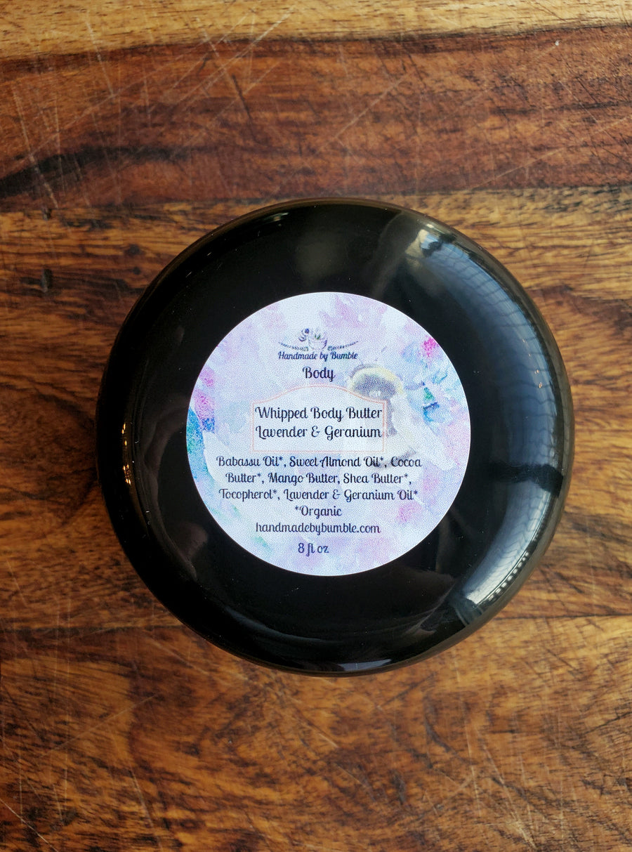Whipped Organic Body Butter: Lavender and Geranium