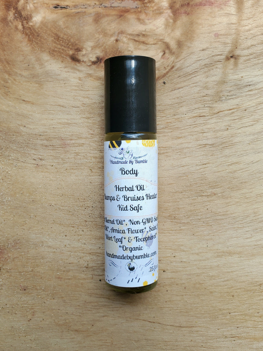 Herbal Oil: Bumps and Bruises Healer (Kid and Baby Safe)